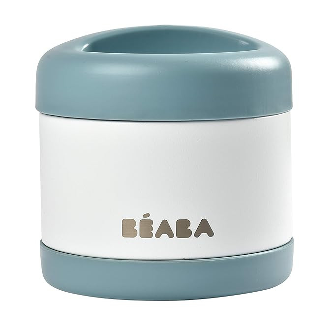 Beaba Stainless Steel Insulated Food Jar, 16 oz (Cloud) | Amazon (US)
