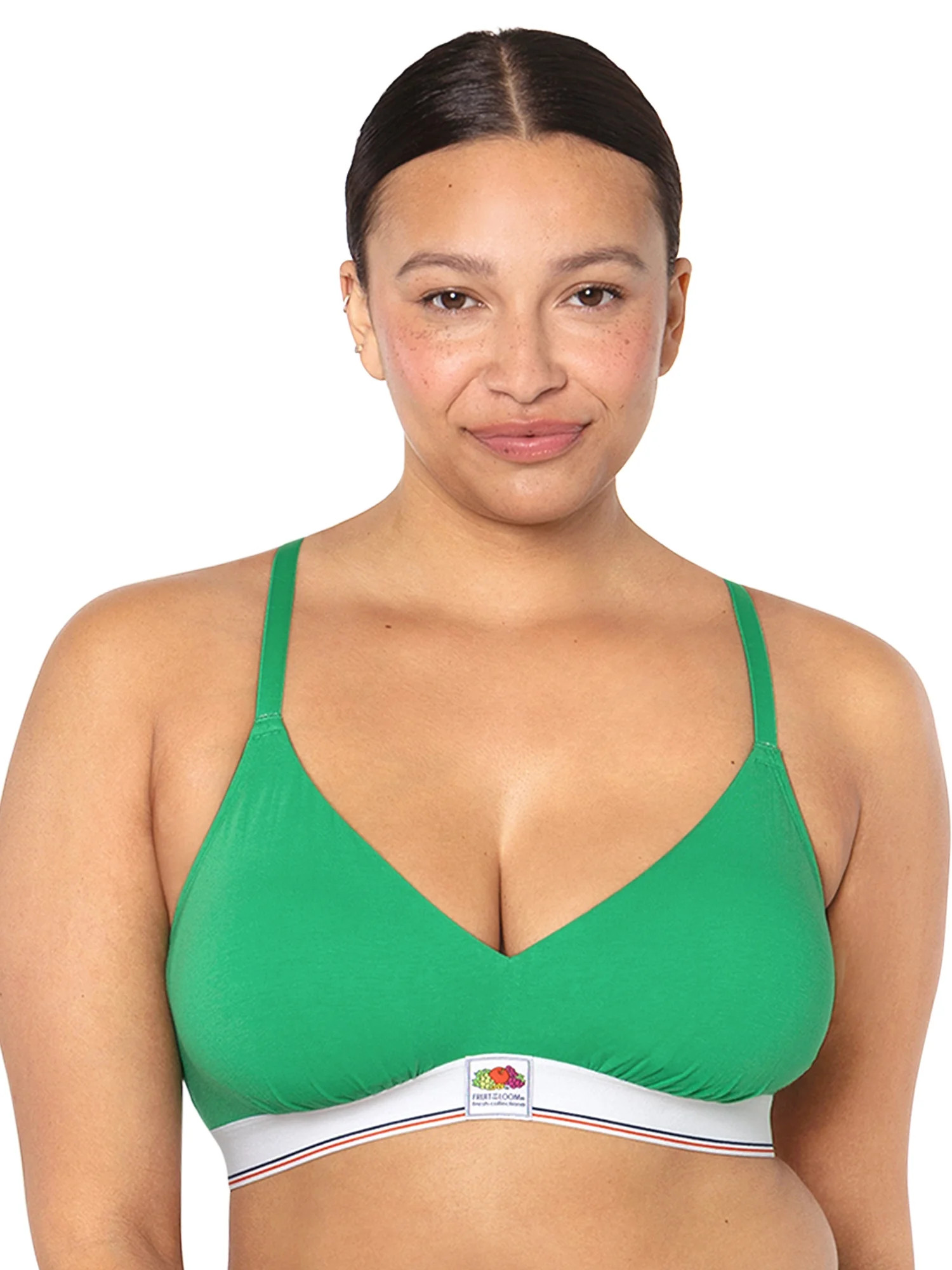 fresh collection by Fruit of the Loom Cotton Triangle Bralette | Walmart (US)