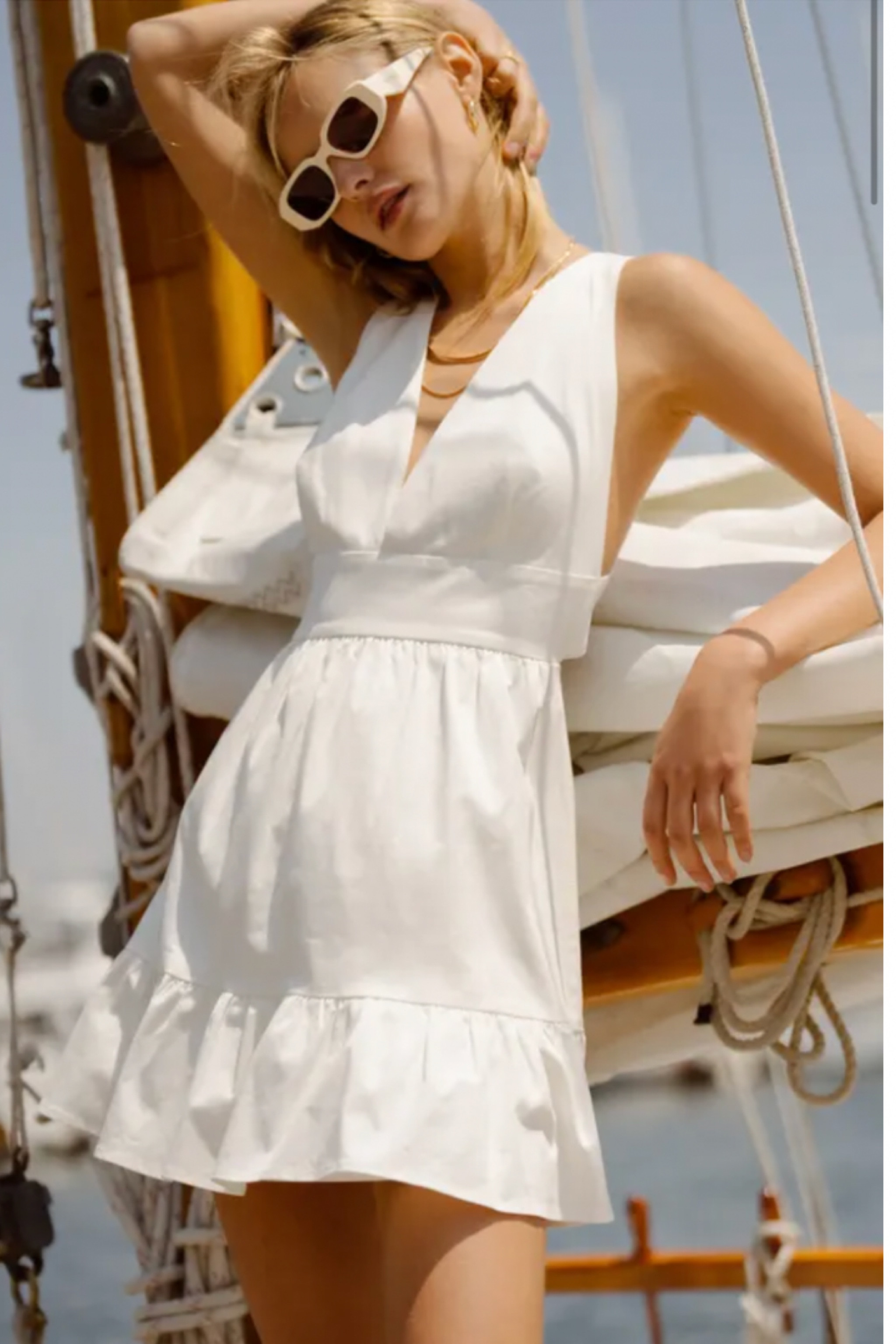 White babydoll summer dresses, Lulus dresses, sexy summer white lace up V-neck dress, back to school dress finds, white dresses, casual dresses, cocktail dresses, baby shower dress finds, YoumeandLupus 

#LTKFind #LTKsalealert #LTKSeasonal