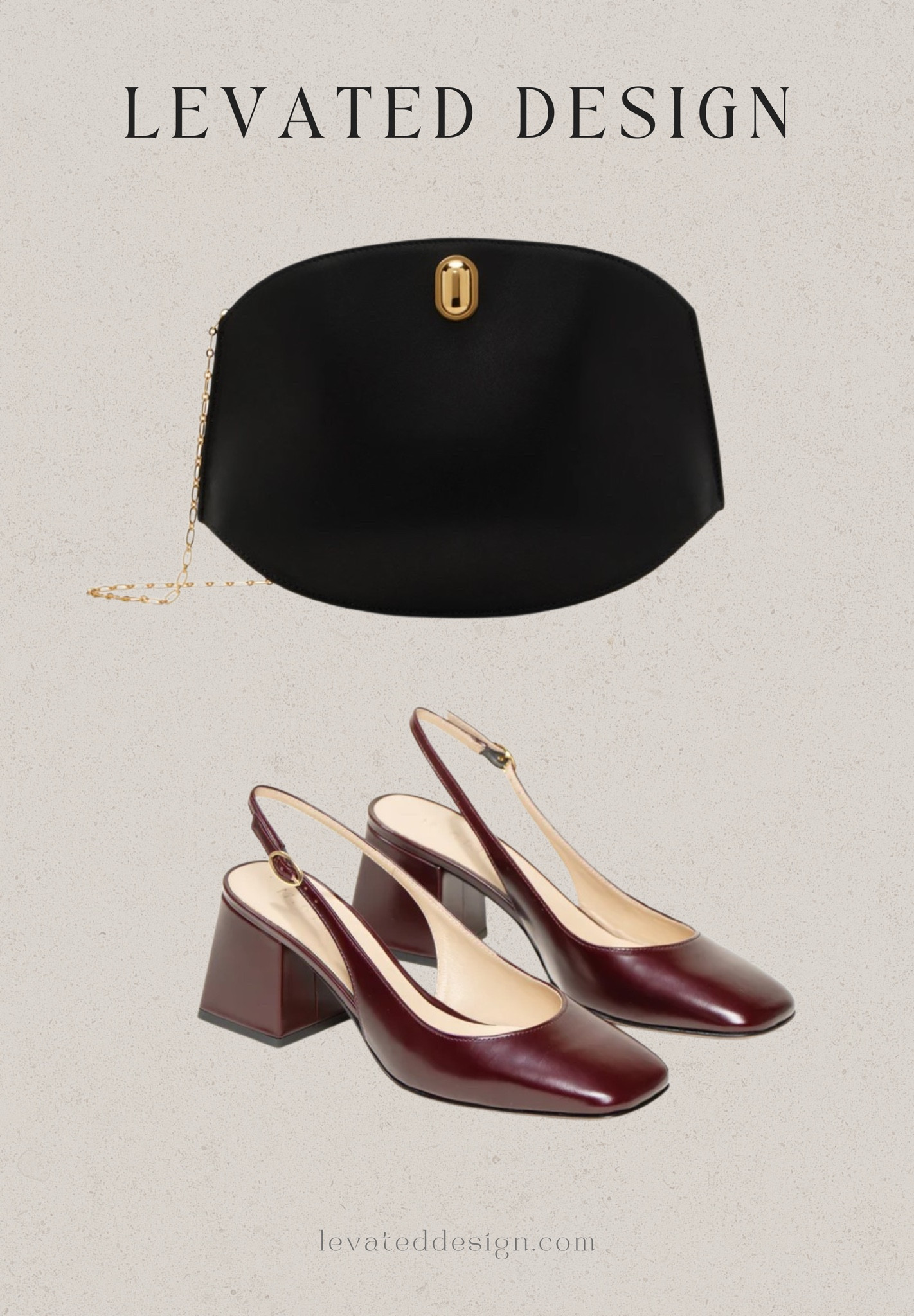 Gorgeous going out accessories
 Handcrafted structured buffed calfskin shoulder bag in black with a Diletta slingback block heel

#LTKstyletip #LTKshoecrush #LTKitbag