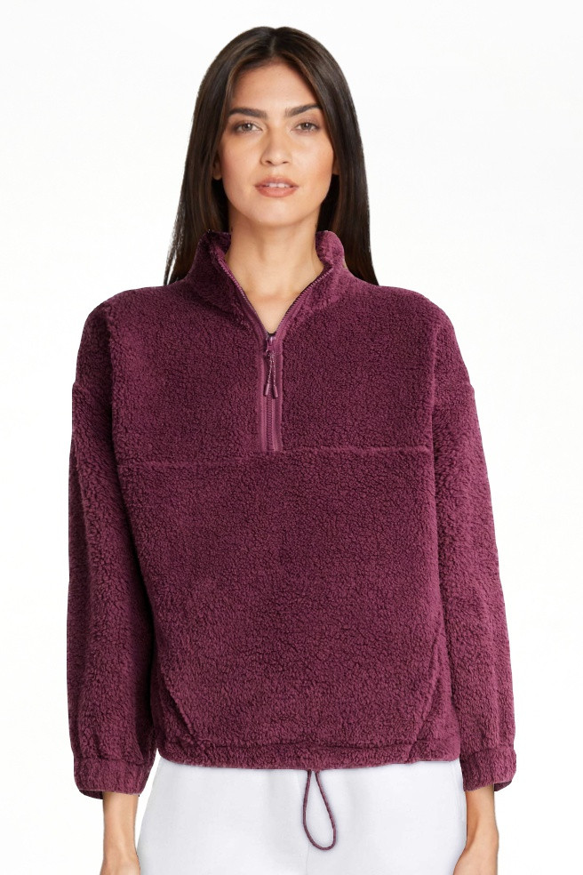 No Boundaries Plush Half-Zip Pullover, Women's | Walmart (US)