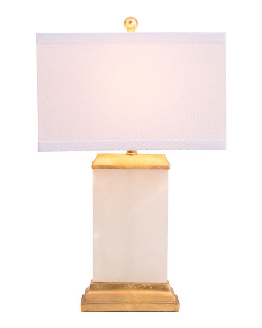 23in Delilah Alabaster Table Lamp | Lighting | Marshalls | Marshalls