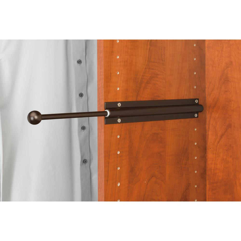 Rev-A-Shelf 12 in Oil Rubbed Bronze Standard Valet Rod-CVL-12-ORB - The Home Depot | The Home Depot