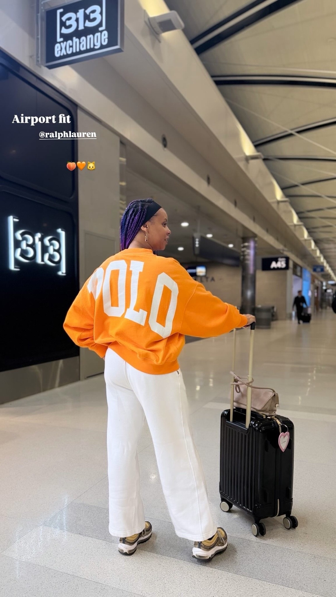 What I wore to the airport. Love me some Ralph Lauren. The quality of the sweater and pants is 10/10. So cozy and soft. I’m wearing a small in both top and bottom. True to size. 🧡 #airport

#LTKgrwm #LTKdayinmylife #LTKTravel