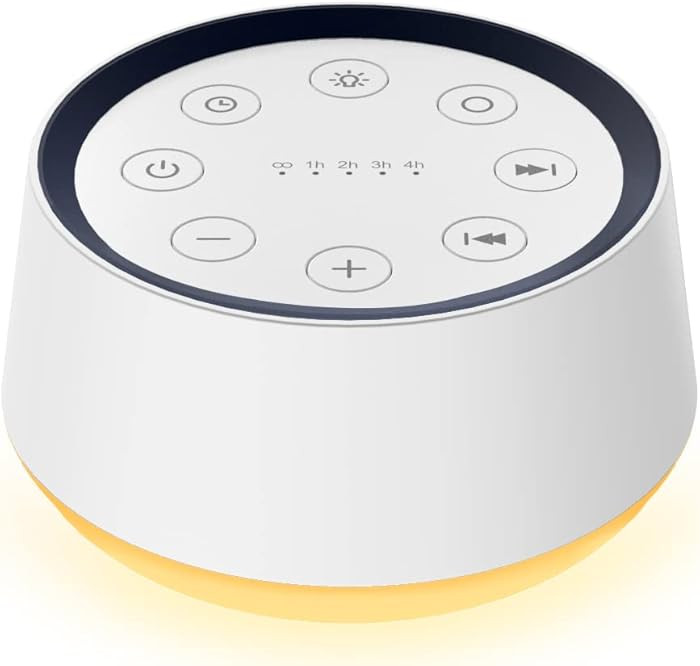 Brown Noise Sound Machine with 30 Soothing Sounds 12 Colors Night Light White Noise Machine for A... | Amazon (US)