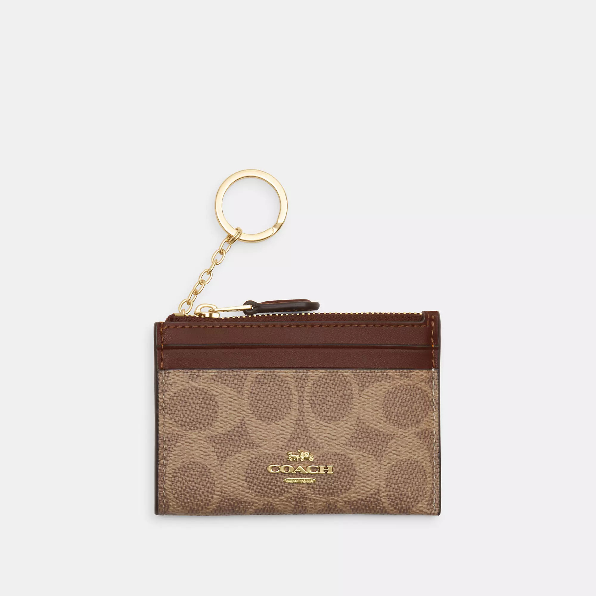 Coach Outlet Mini Skinny Id Case In Signature Canvas | Shop Simon