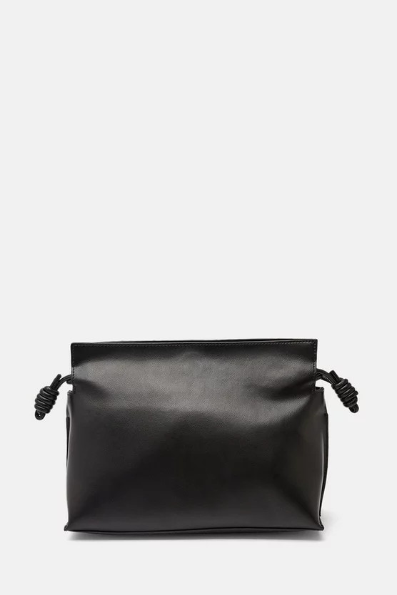 Premium Leather Scrunch Clutch | Karen Millen UK + IE + DE + NL