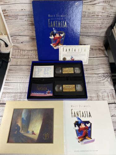 Walt Disney Masterpiece Fantasia Deluxe Collector Edition Box Set w/ Lithograpgh | eBay US