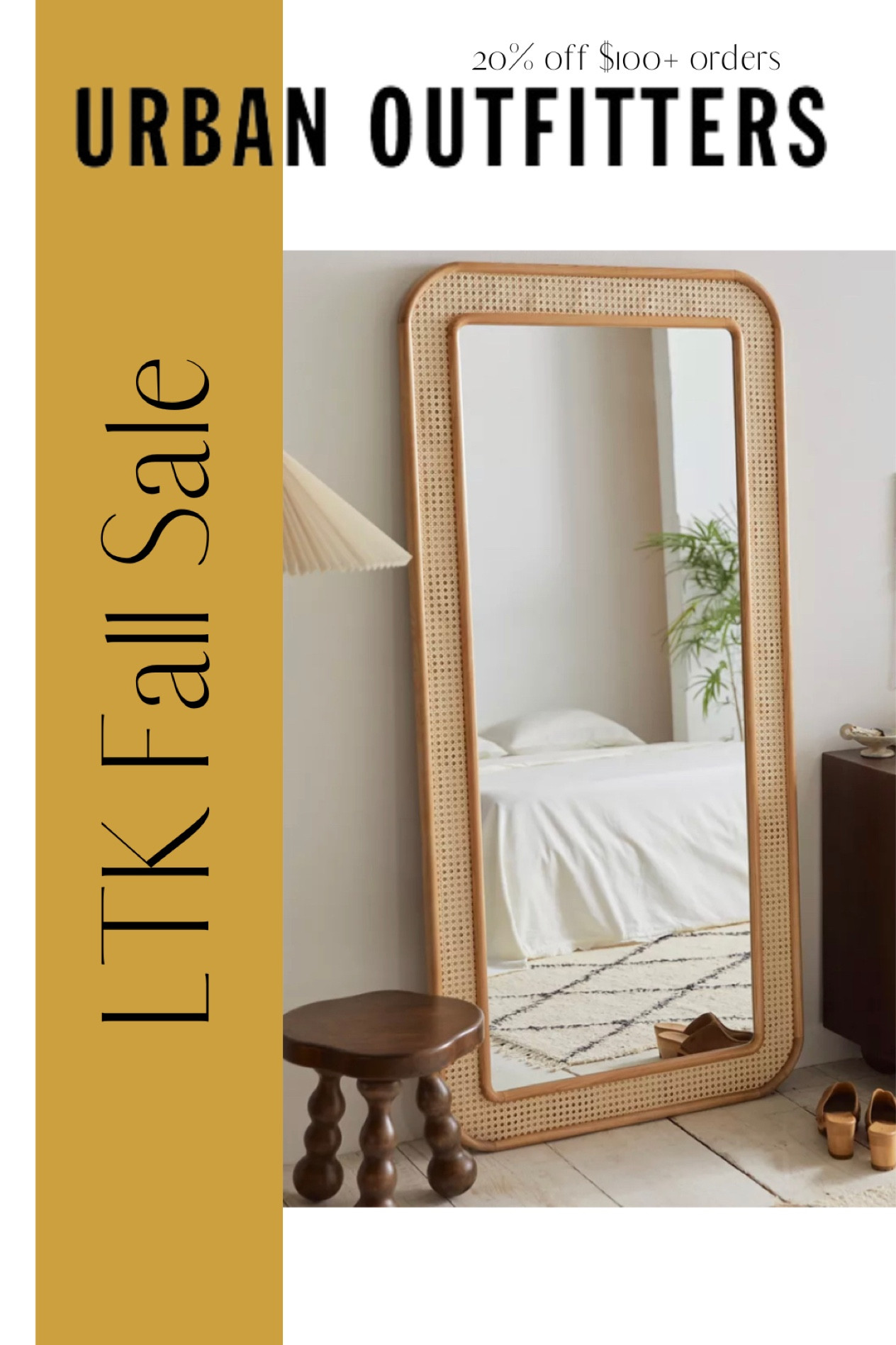 Urban Outfitters is 20% off (orders over $100) SITEWIDE for the LTK Sale!! Today-Sept 20, exclusively in the LTK app.

Urban Outfitters, UO, home, home goods, decorations, house decorations, home decor, boho style, mirrors, floor mirror

#LTKsalealert #LTKhome #LTKSale