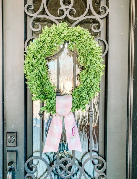 Wreath Sash  Spring Wreath Sash  Front Door Decor  | Etsy | Etsy (US)