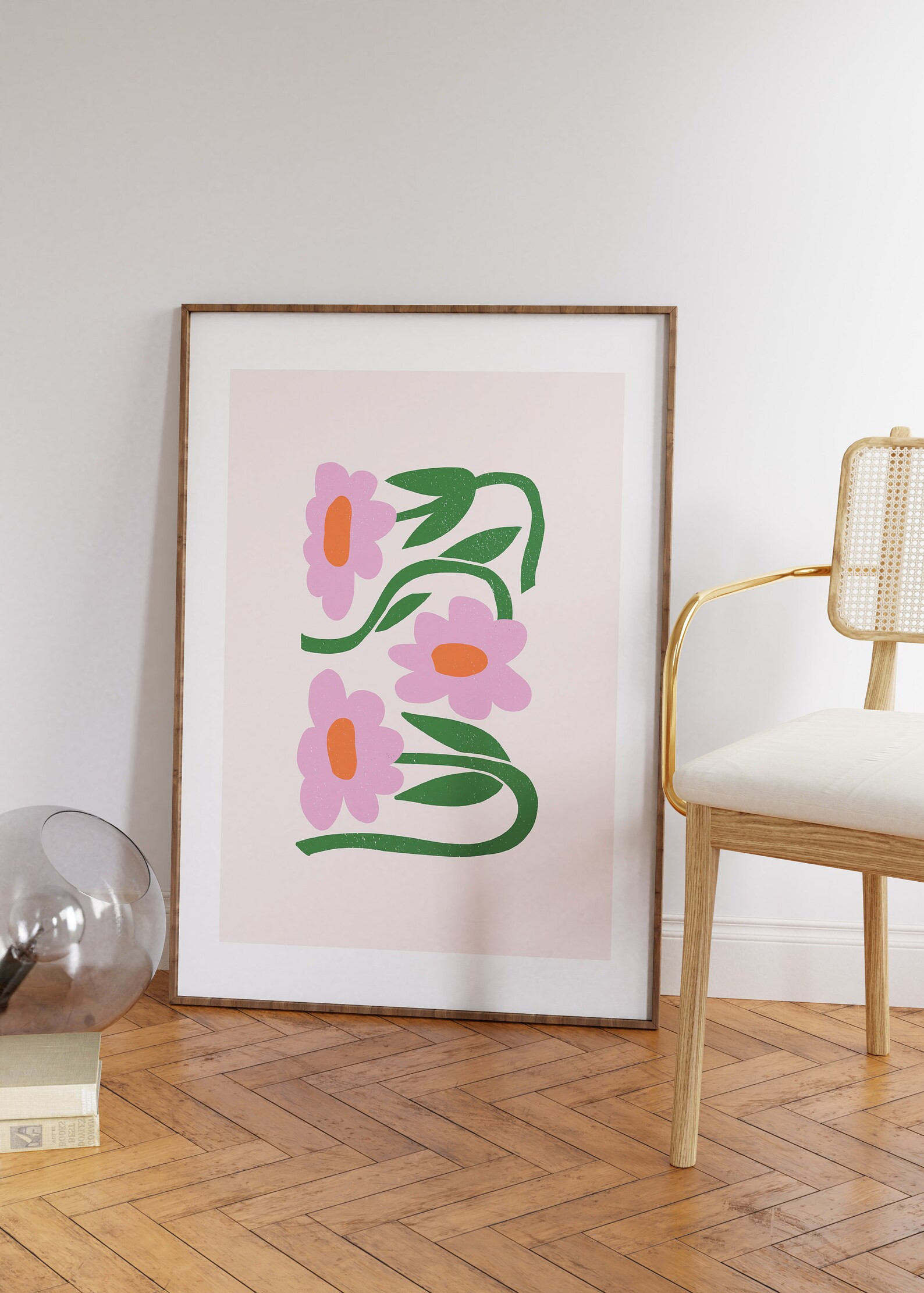 Screenprint Floral Print Flower Wall Art, Housewarming Gifts Kitchen Wall Art Large Wall Posters,... | Etsy (CAD)