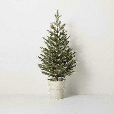 36" Faux Porch Potted Pine Tree - Hearth & Hand™ with Magnolia | Target