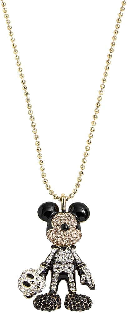 BaubleBar Disney Mickey Mouse Pendant Necklaces - Disney Jewelry & Accessories, Pavé Necklace, W... | Amazon (US)
