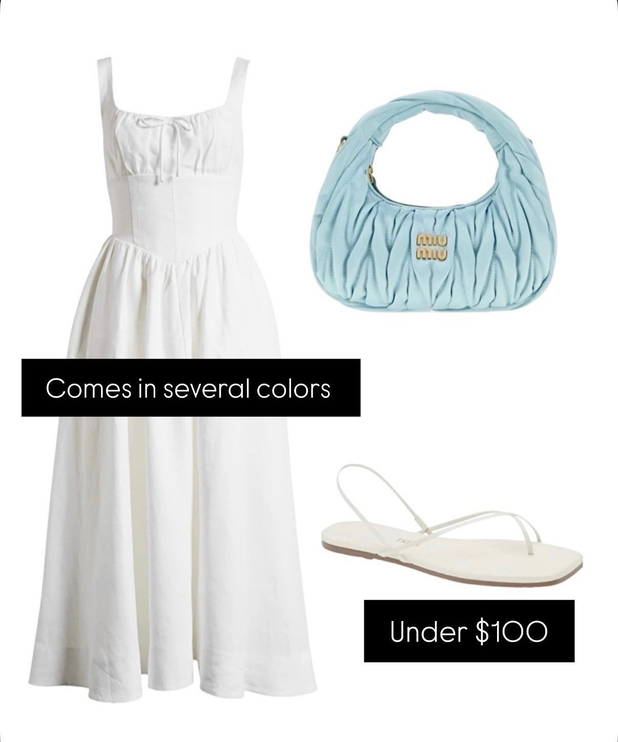 White dress
Summer dress
Miu Miu bag $600 off!

#LTKdayinmylife #LTKootd