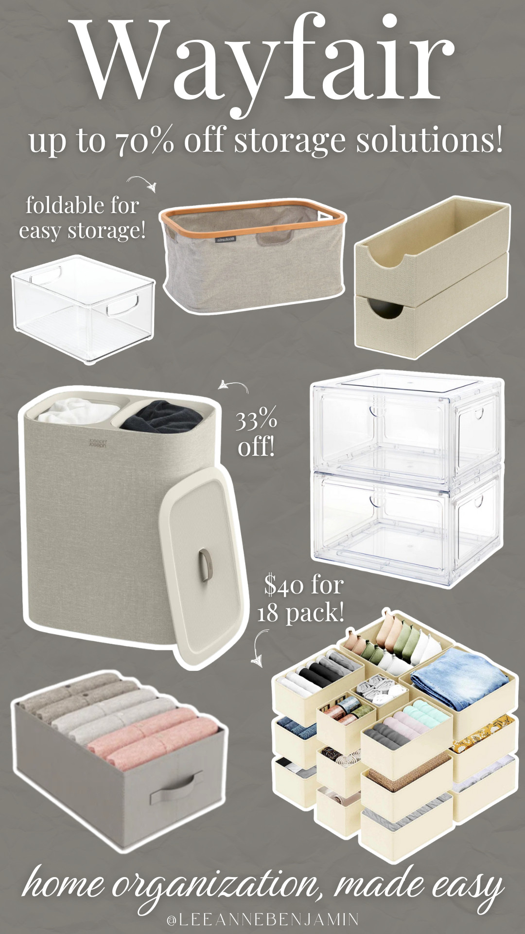 Conquer the clutter in 2026 with easy, affordable storage solutions from Wayfair. From new hampers to stylish storage baskets and everything in between, staying organized has never looked better!

@wayfair, #Ad, #WayfairPartner, #NewYearNewYou, and #Wayfair 

 #LTKmomlife #LTKHome #LTKSaleAlert