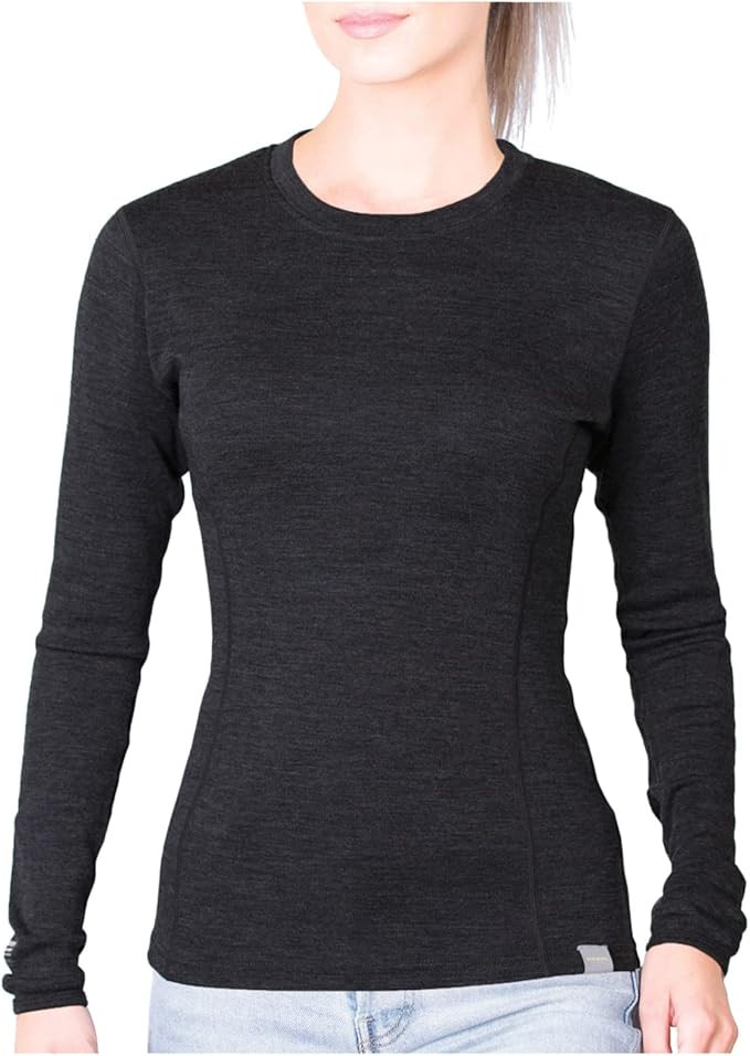MERIWOOL Womens Base Layer 100% Merino Wool Midweight Long Sleeve Thermal Shirt | Amazon (US)