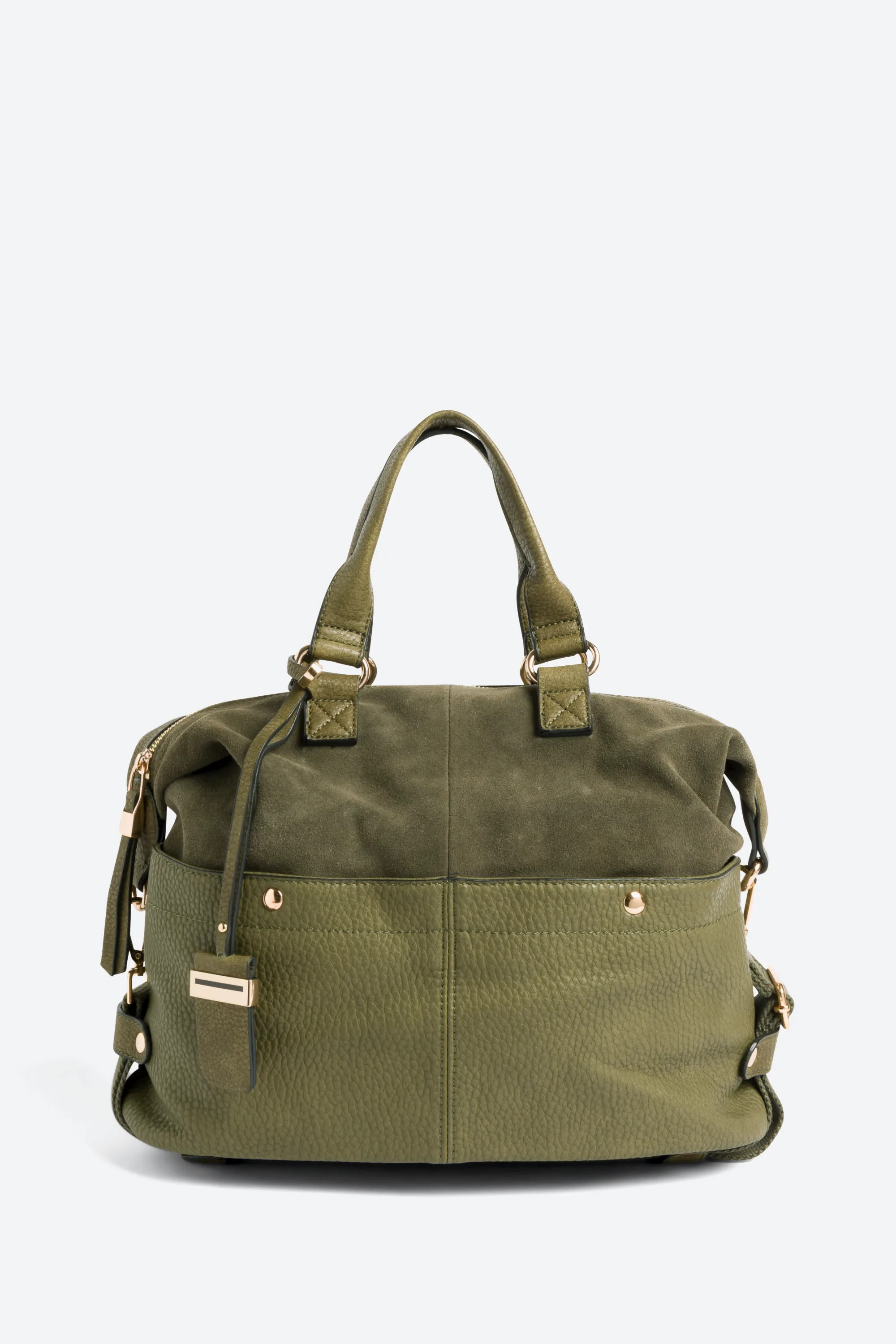 London Mixed Material Satchel | Stitch Fix