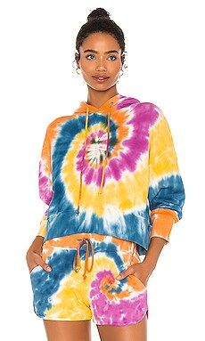 DAYDREAMER x REVOLVE Double Trouble Tie Dye Shrunken Hoodie in Double Trouble Tie Dye from Revolv... | Revolve Clothing (Global)