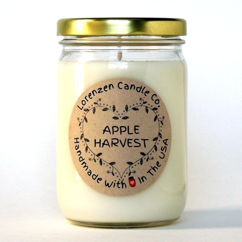 Apple Harvest Soy Candle, 12oz | Handmade in the USA with 100% Soy Wax | Amazon (US)