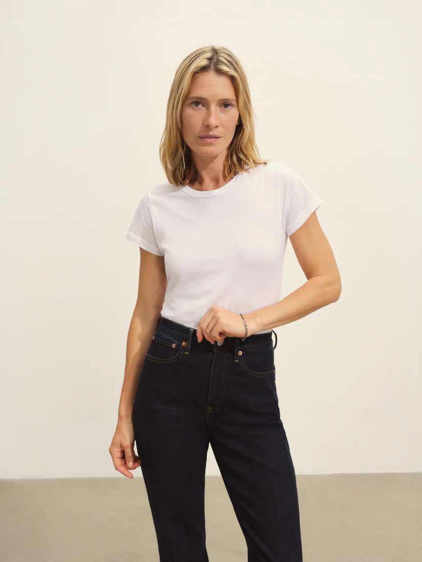 White Pima Slim Crew - Buck Mason- Modern American Classics | Buck Mason