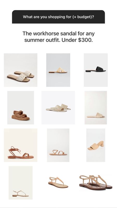 Versatile spring/summer sandals under $300 👡 I would go with something neutral and simple that can be worn with jeans, dresses, shorts, and skirts. If you lean ultra casual the chunky sandals could be a cute option!

I have and love the:
• Ancient Greek Sandals
• French Sole Alibi Sandals

#LTKshoecrush #LTKunder100 #LTKSeasonal