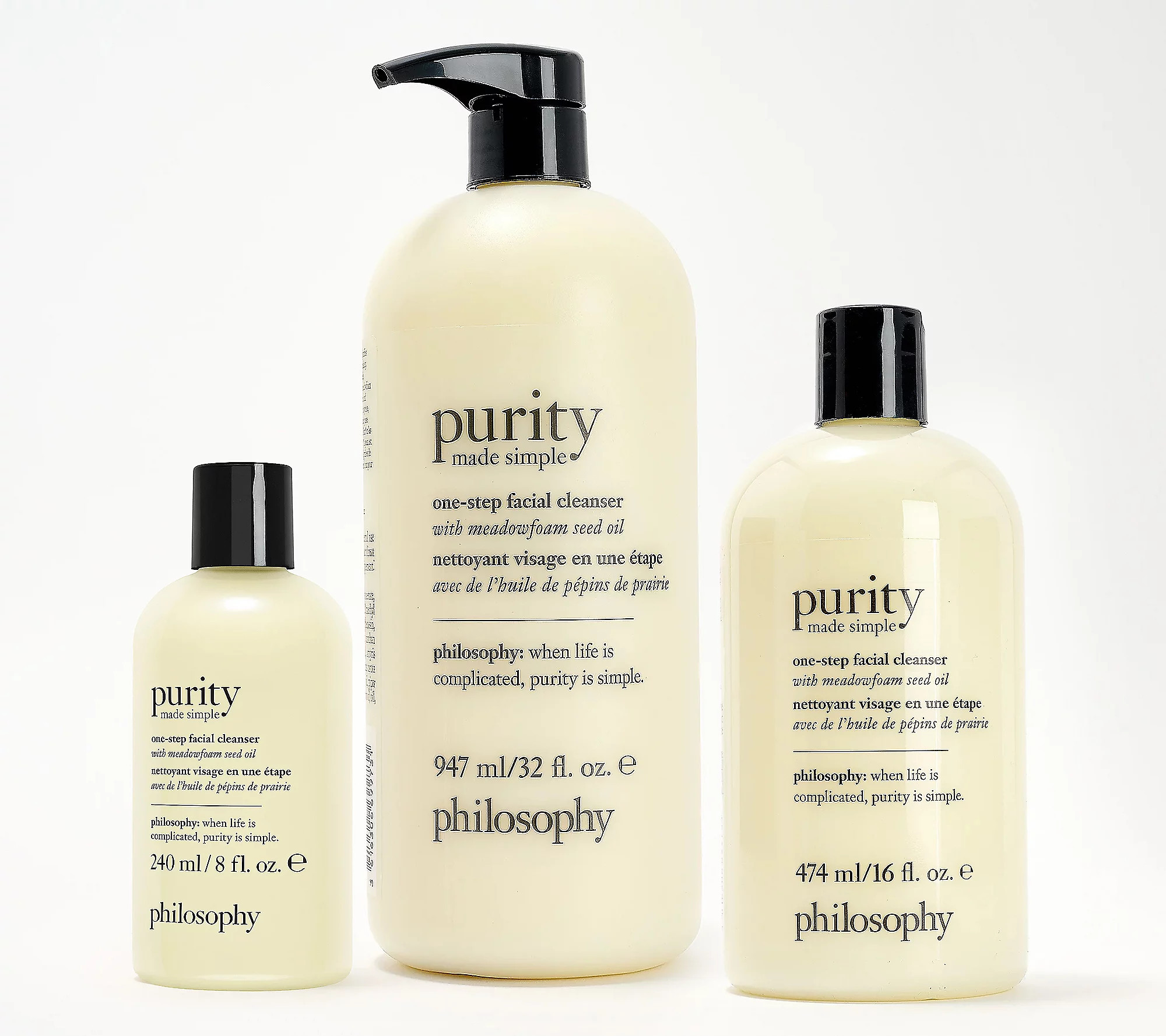 philosophy purity one step facial cleanser 3pc collection | QVC