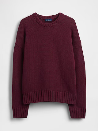 100% Cotton Relaxed Sweater | Gap (CA)
