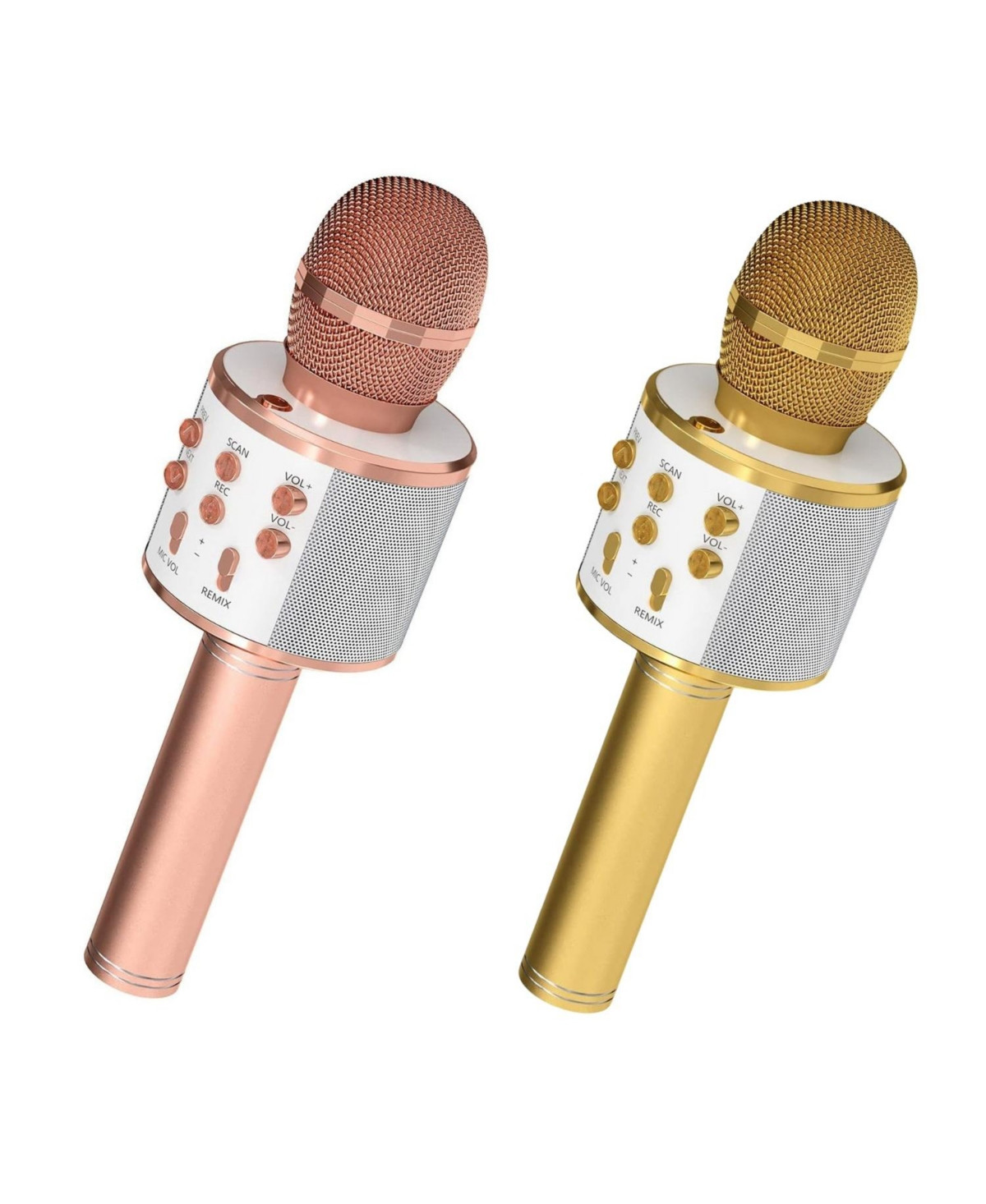 5 Core Microphone Wireless Karaoke Mic With Speaker 3 in 1 Portable Bluetooth Microfono Inalambrico - Wm Spk Copper+Gld - Copper  Gold | Macy's