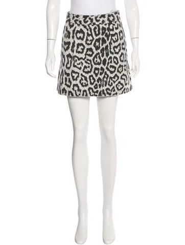 Leopard Print Mini Skirt w/ Tags | The Real Real, Inc.