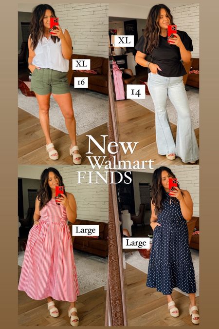 New Walmart Finds! @walmartfashion #walmartpartner #walmartfashion 
Sizing on the photo for all items. I am normally a size 14 Jean. I always size up in shorts!


#LTKMidsize #LTKStyleTip #LTKFindsUnder50