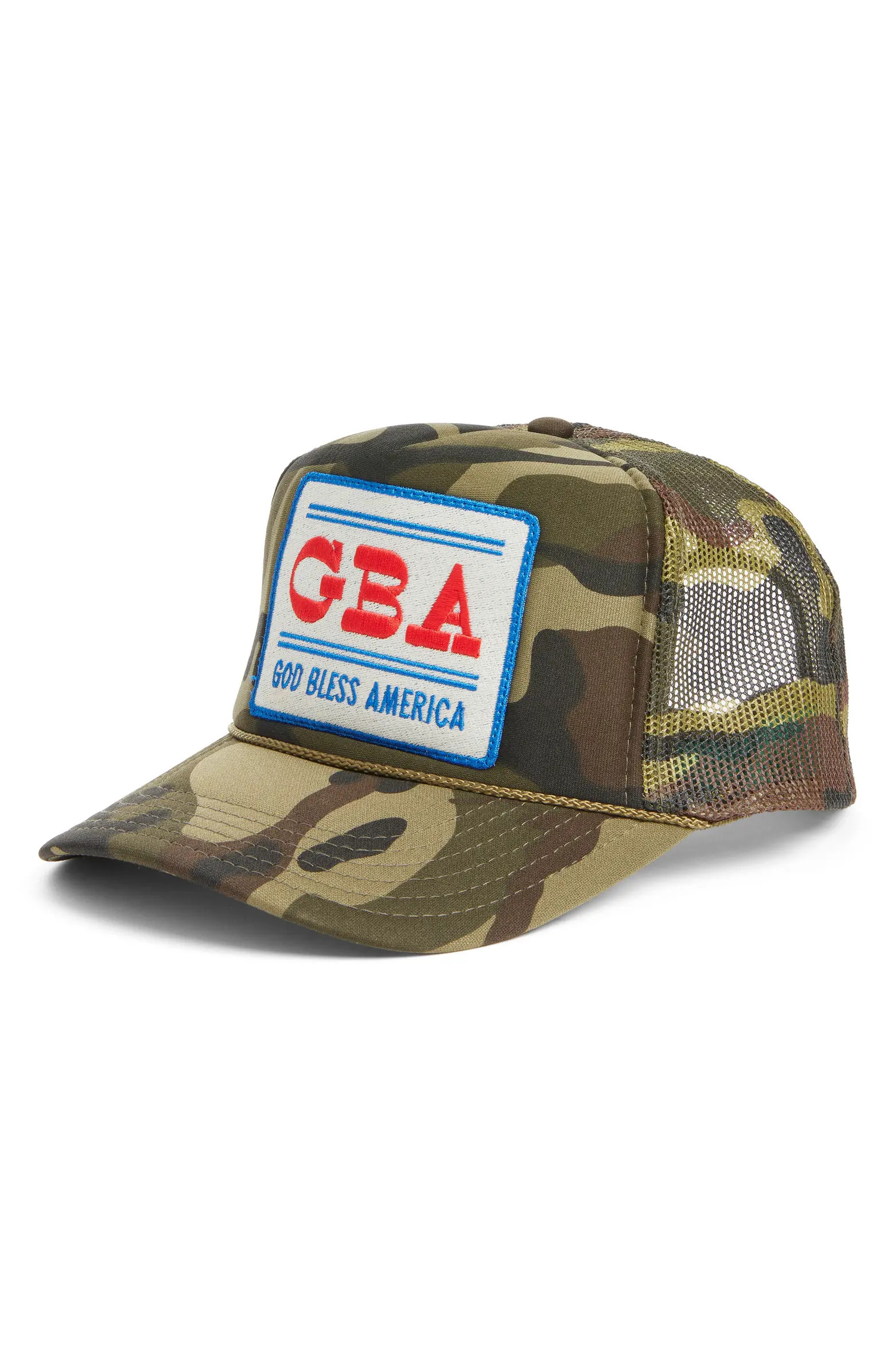 God Bless America Camo Trucker Hat | Nordstrom