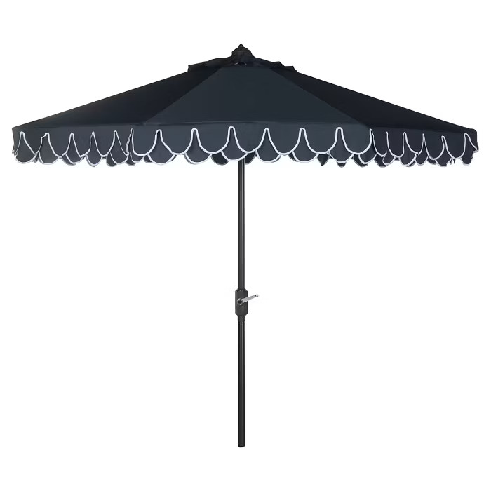 9' Elegant Valance Umbrella - Safavieh | Target