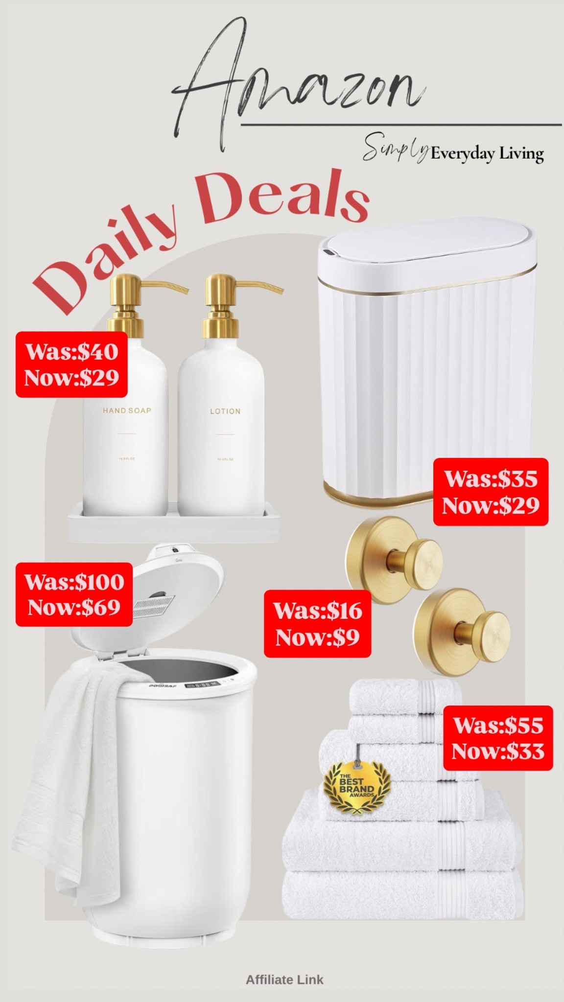 Amazon Bathroom Daily Deals

#LTKSaleAlert