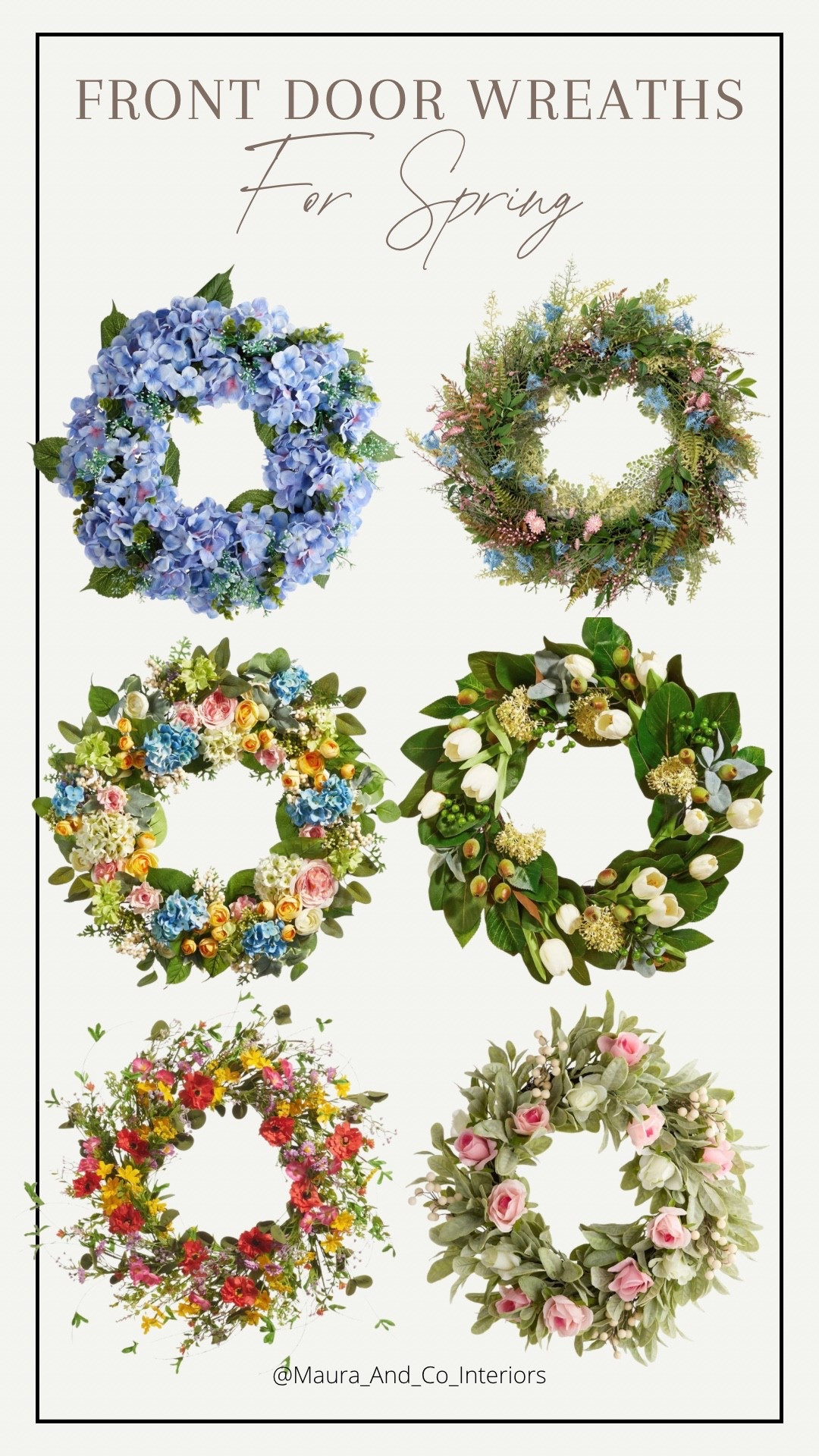 Colorful wreaths for spring!