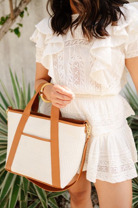 The raffia Harper tote is so chic for summer! Perfect tote for summer vacations! #giginewyork #tote #raffia #summerstyle 

#LTKSeasonal #LTKItBag