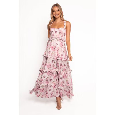 Petal and Pup Women's Lillee Tiered Maxi Dress - Pink Bloom L | Target