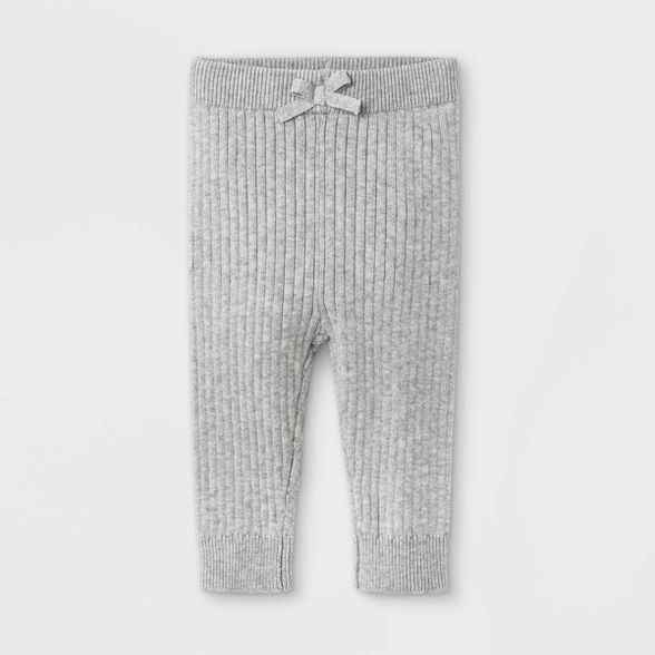 Baby Rib Knit Sweater Leggings - Cat & Jack™ Gray | Target