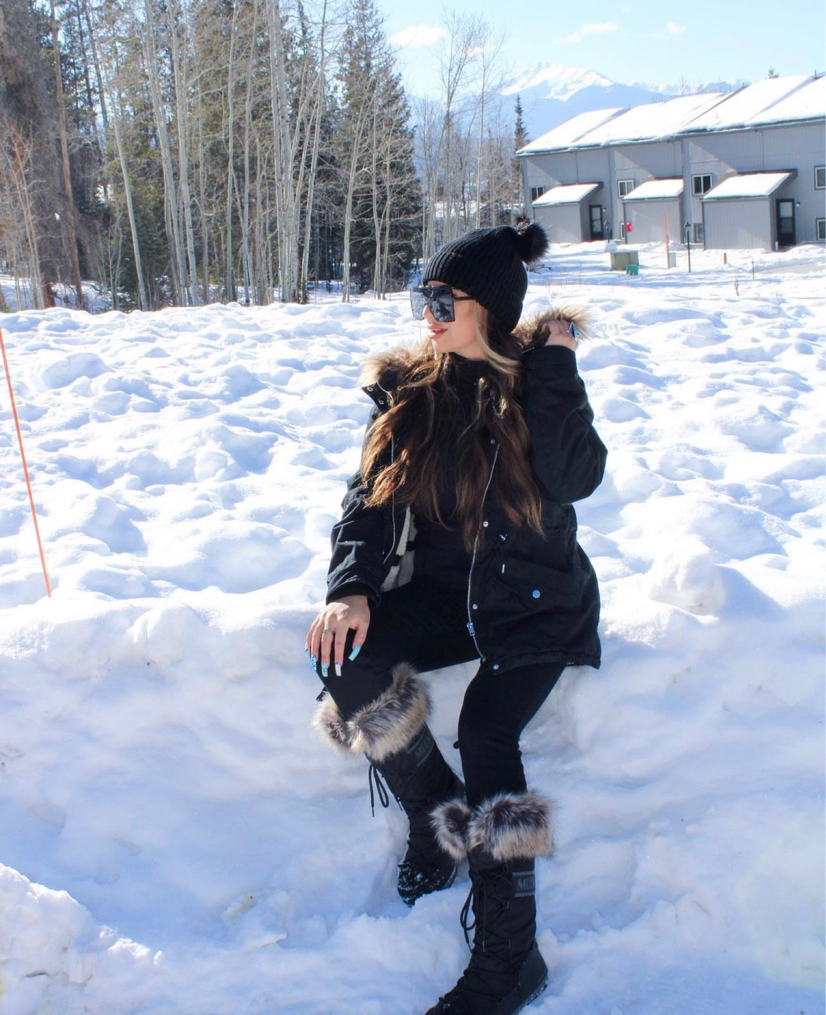 ❄️ moon boots, warm coats, winter coats, warm, beanie, black winter boots 

#LTKSeasonal #LTKsalealert