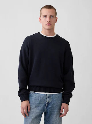 Relaxed Crewneck Crop Sweater | Gap (US)
