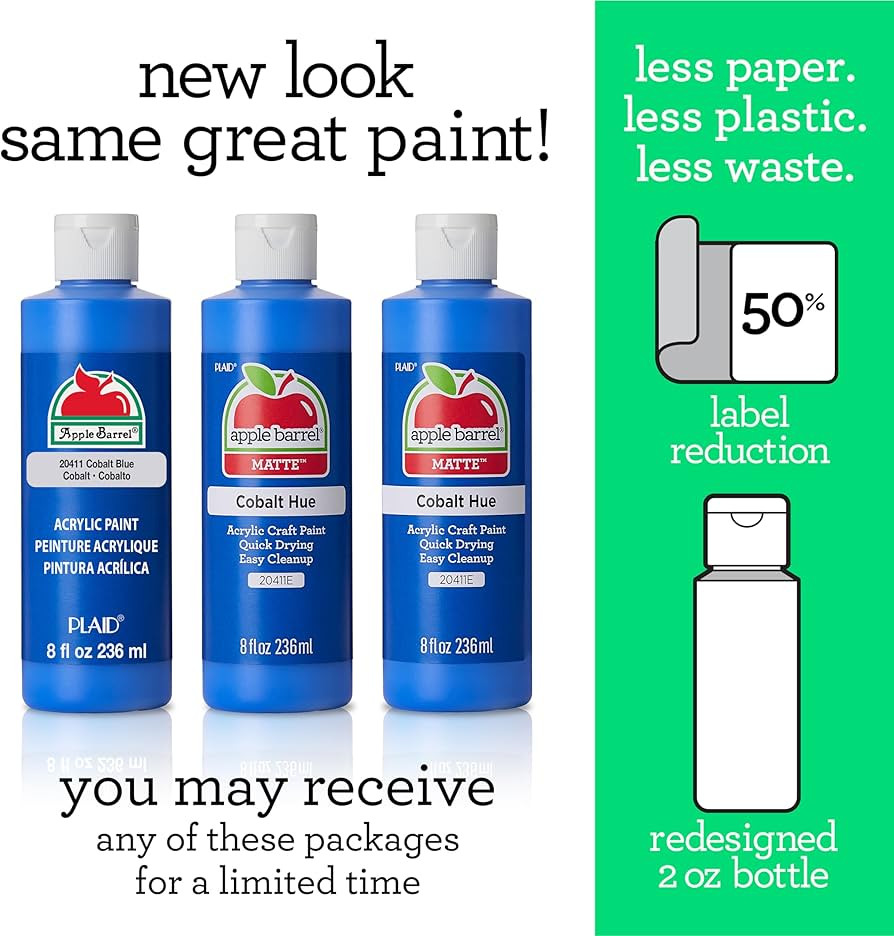 Apple Barrel Acrylic Paint in Assorted Colors (8 oz), 20429 Christmas Green- (Pack of 1) | Amazon (US)