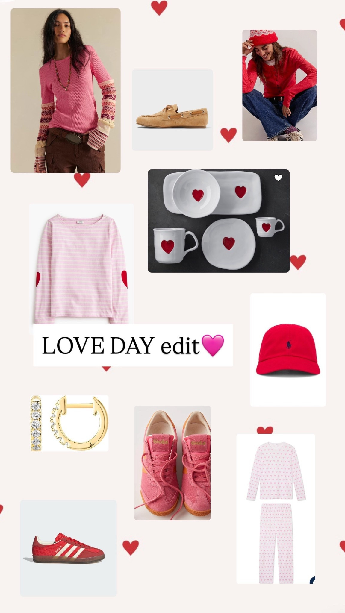 LOVE DAY edit🩷
#freepeople #williamssonoma #adidas 

#LTKValentine #LTKootd #LTKOver40