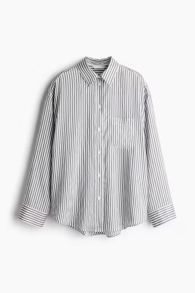 H & M - Oversized Shirt - Gray | H&M (US + CA)