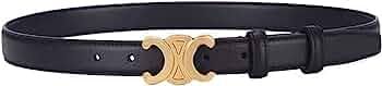 HEATES 2023 New Online Red Women's Belt Double C Belt -Thin Waist Silin Top Belt Triumph Belt -Al... | Amazon (US)