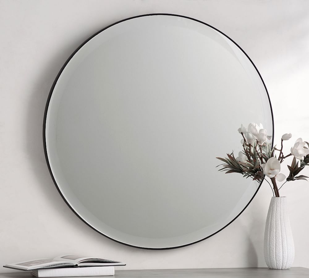 Madalyn Round Beveled Edge Wall Mirror - 36" | Pottery Barn (US)