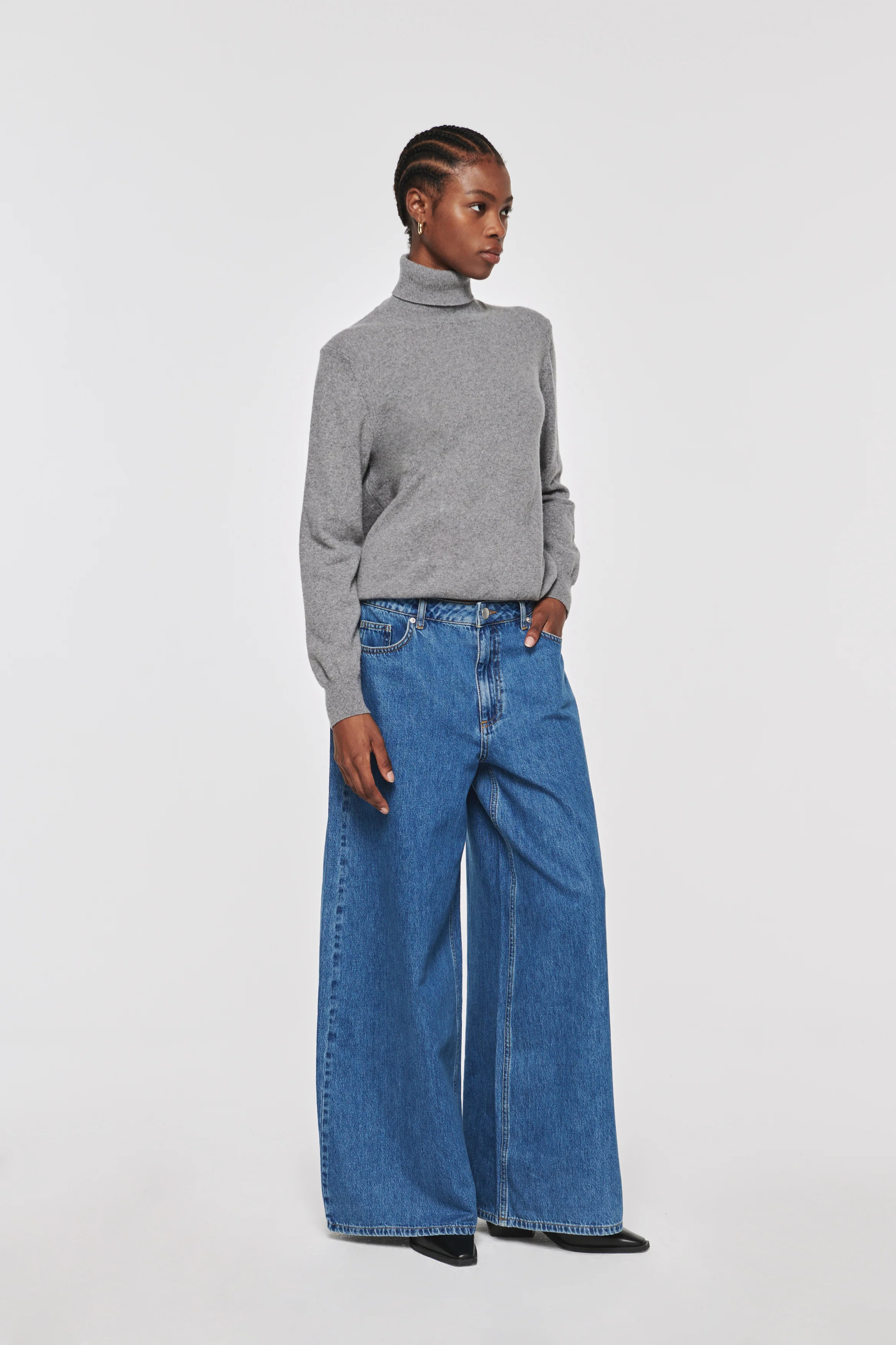 Jacinda | Wide Leg Jean in Mid Wash | ALIGNE | Aligne UK