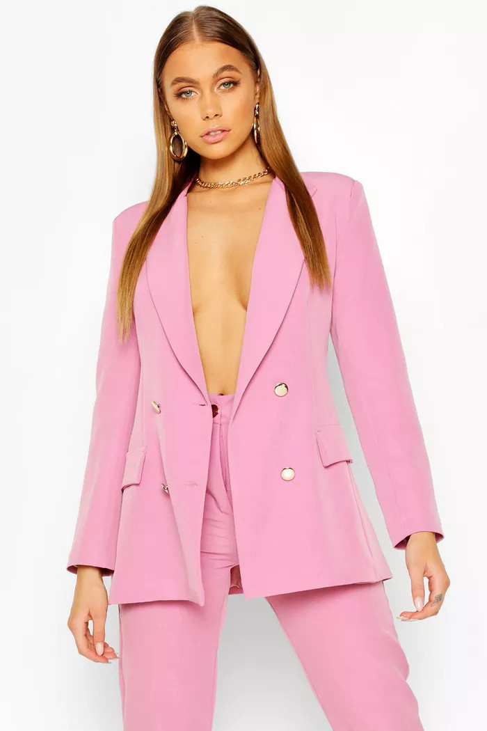Double Breasted Military Blazer | Boohoo.com (US & CA)