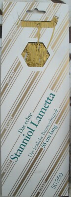 1 GOLD LEAD TINSEL German Christmas Tree Metal Foil Icicles Stanniol Lametta | eBay US