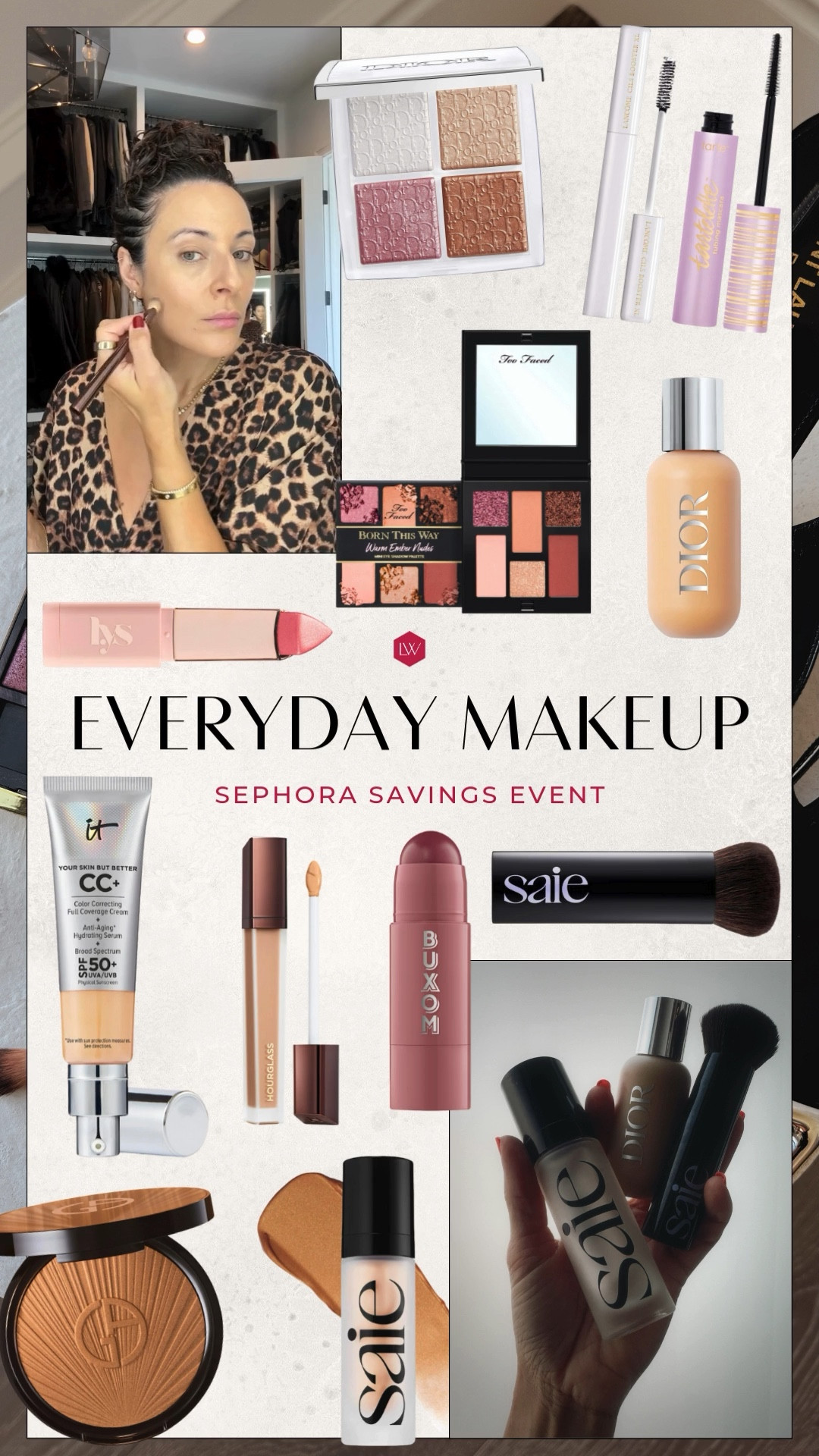 Use CODE: SAVEMORE My everyday makeup routine and exact colors: 
Mac Eyeshadow Color: Antiqued
Saie Illuminator Color: Sunglow-Warm golden bronze
CC+ Cream Foundation: Tan warm (warm yellow undertone)
Magnetic Eye Pencil Color: Immortal
Airbrush Concealer Color: Apricot
Bronzing Powder Color: 90


#LTKSaleAlert #LTKBeauty #LTKSeasonal