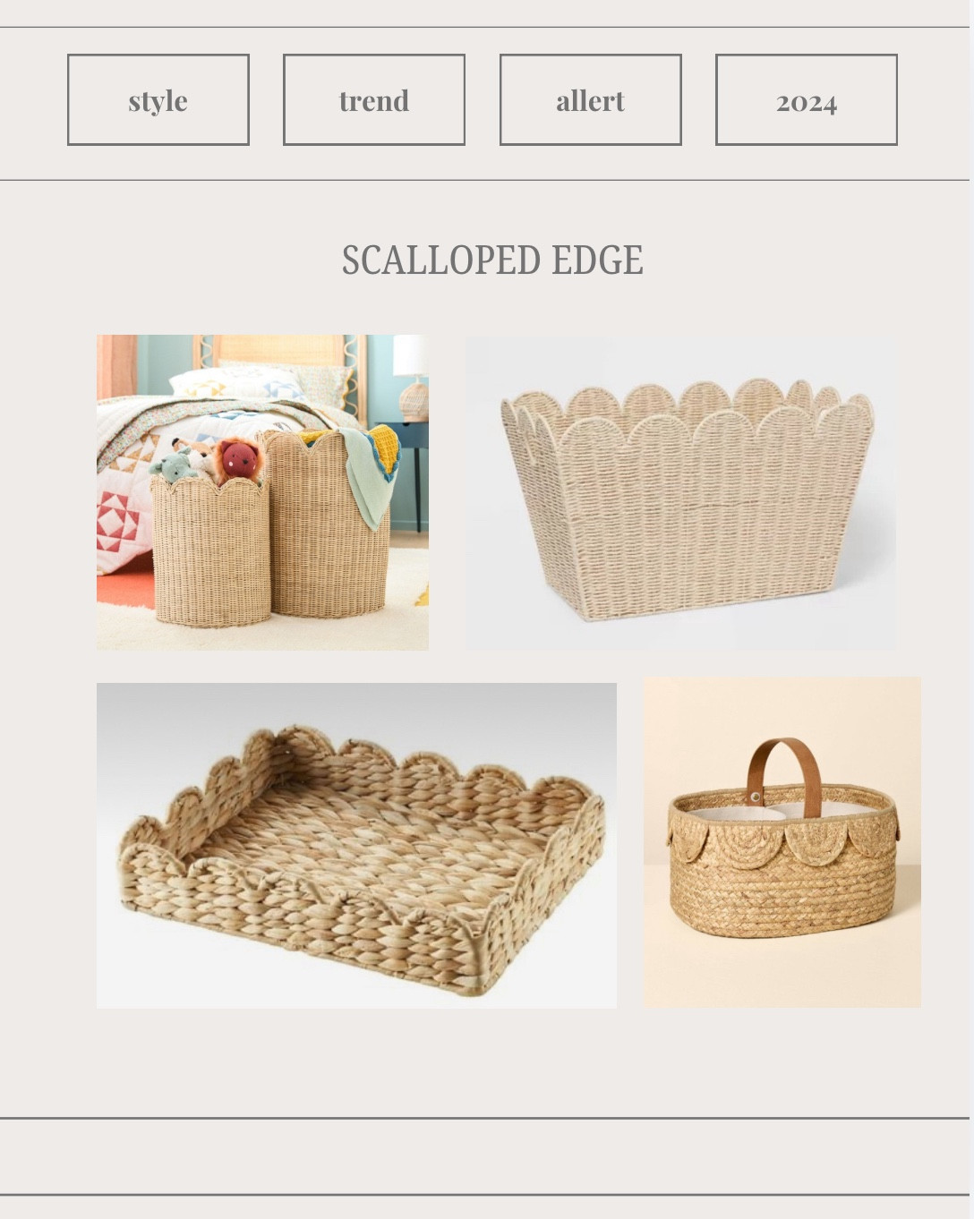 It’s all about these little details that add something unique to a space! And right now that unique something is SCALLOPED EDGES! Check out some of these cuties and snag one (or two or three)! You will actually get more bang for your buck if you are on a trend BEFORE it’s worn out! There is something for every budget.

#LTKSeasonal #LTKFamily #LTKHome