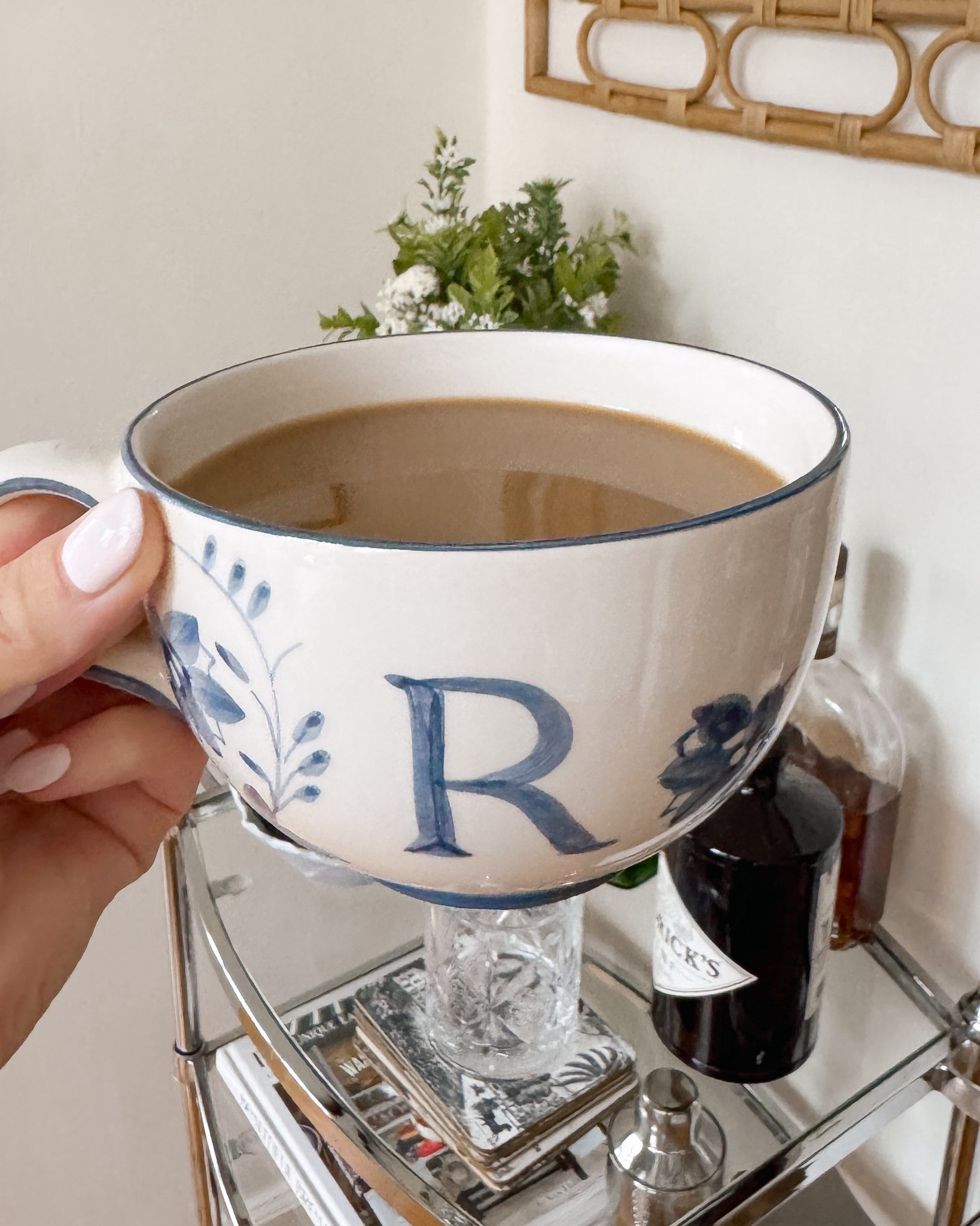 Sezane letter coffee mug! Blue coffee mug! Initial coffee mug! Monogram mug! 

#LTKFindsUnder100 #LTKHome